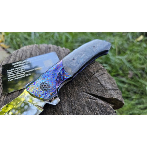AMPHIBIAN — авторський складаний ніж ручної роботи Androshchuk Knives, сталь S125V, 65 HRC. Photo 3